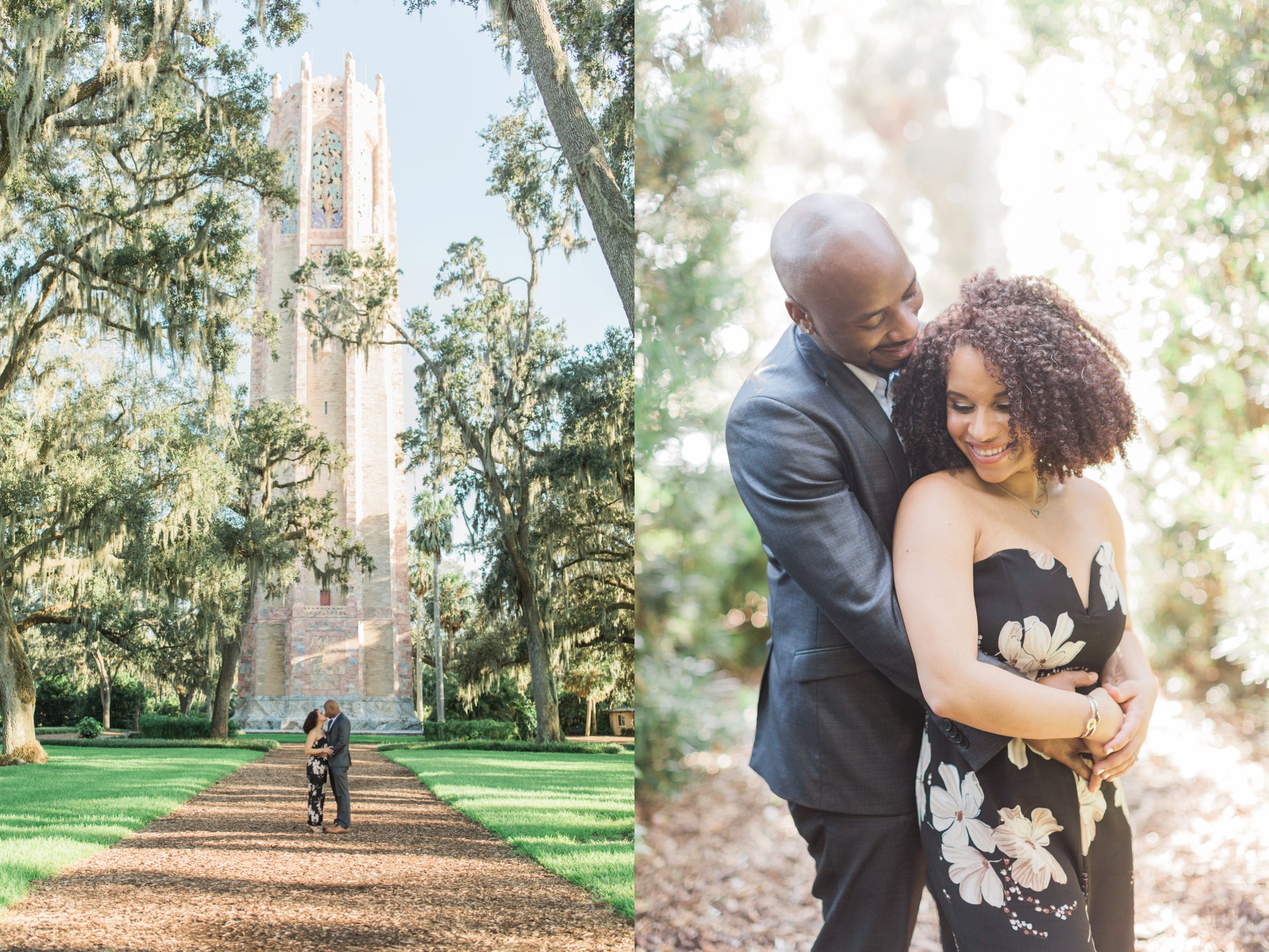 bok tower gardens engagement session, bok tower gardens, bok tower garden wedding
